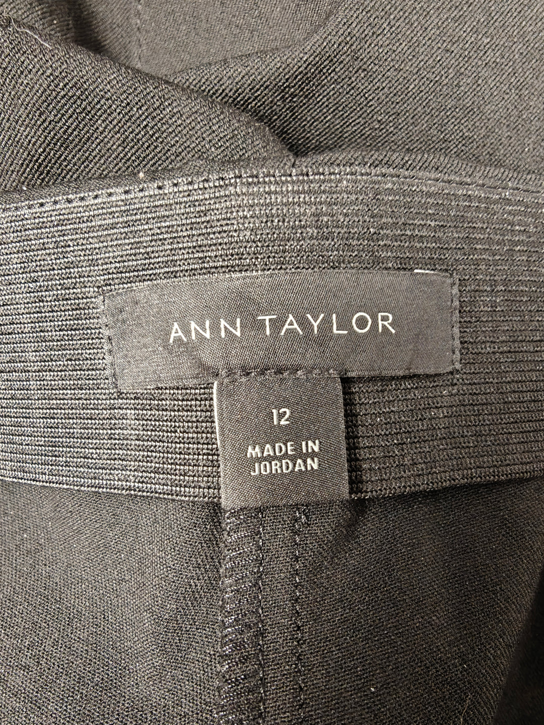 Womens Ann Taylor Pull On Pants Black Size 12