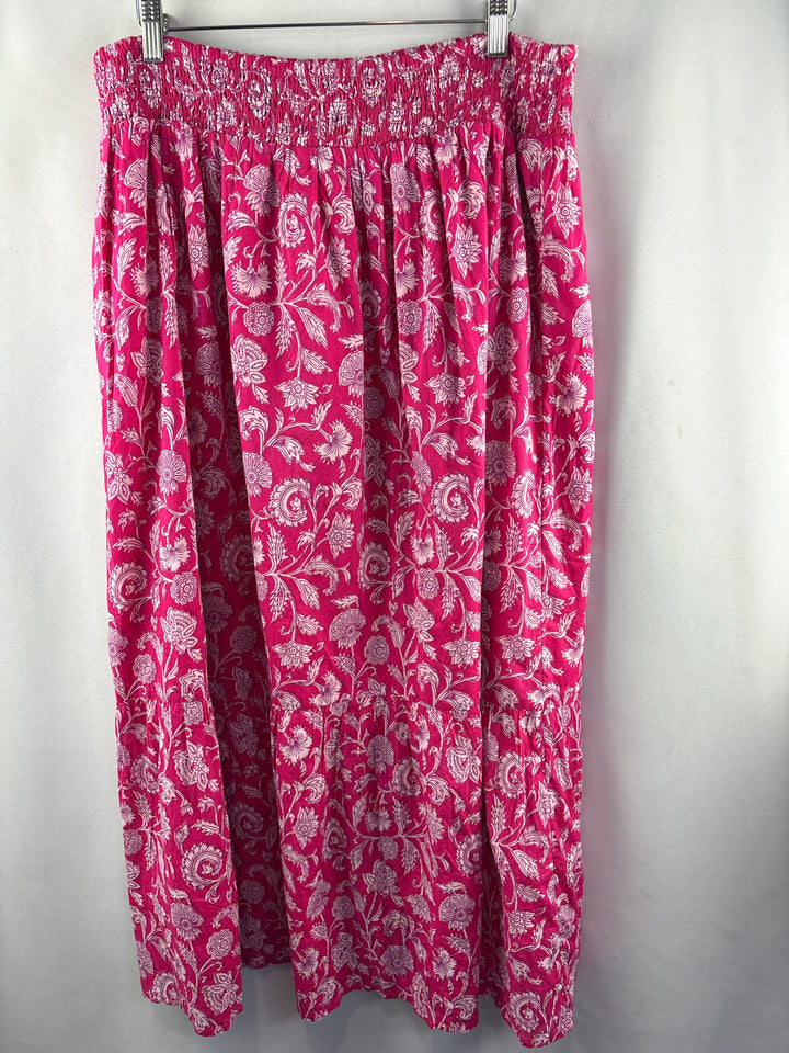 Women’s Destination 365 Large Hot Pink Paisley Maxi Dress