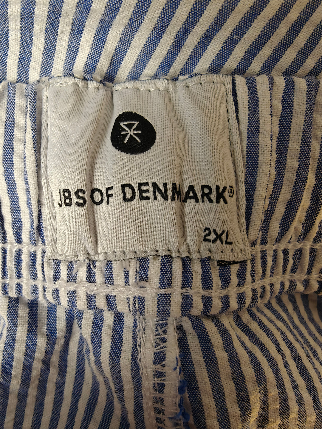 Mens JBS of Denmark Shorts Blue White 2XL