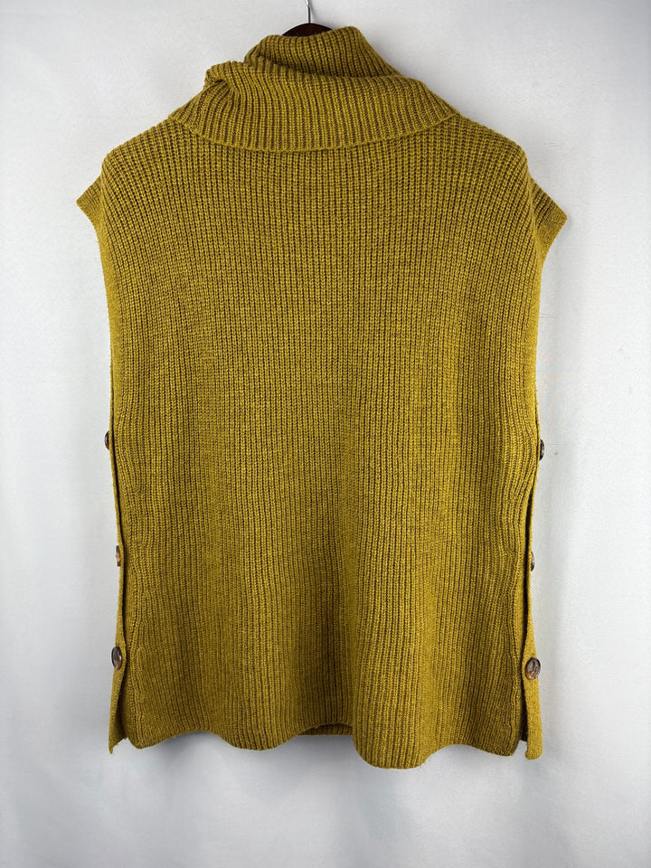 Women’s Ulla Popken Size 16/18 Dark Yellow Sleeveless Sweater