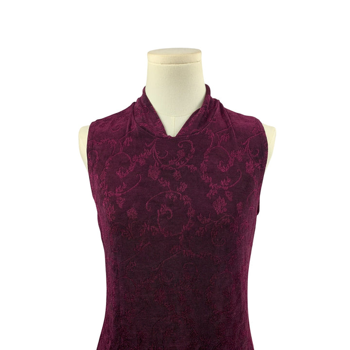Sleeveless Burgundy Textured Top By Weekenders Size S/P
