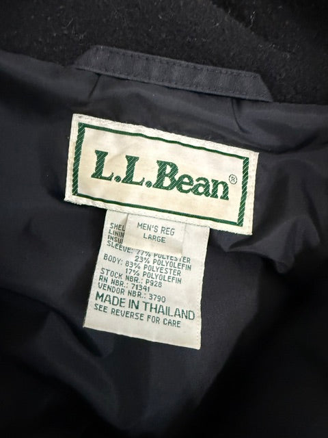 L.L.Bean Vintage Insulated Hooded Parka – Royal Blue &amp; Black SzLReg