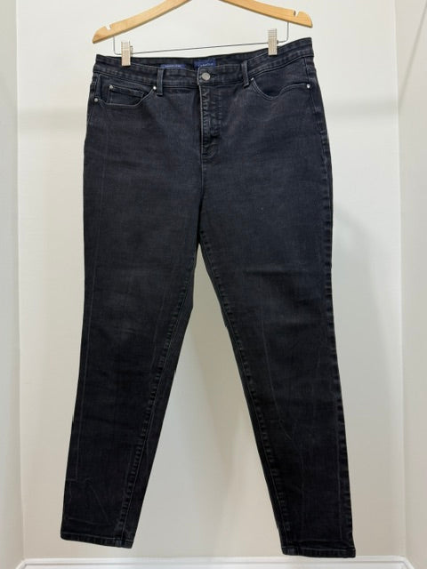 Charter Club Windham Skinny Jeans Black Sz16