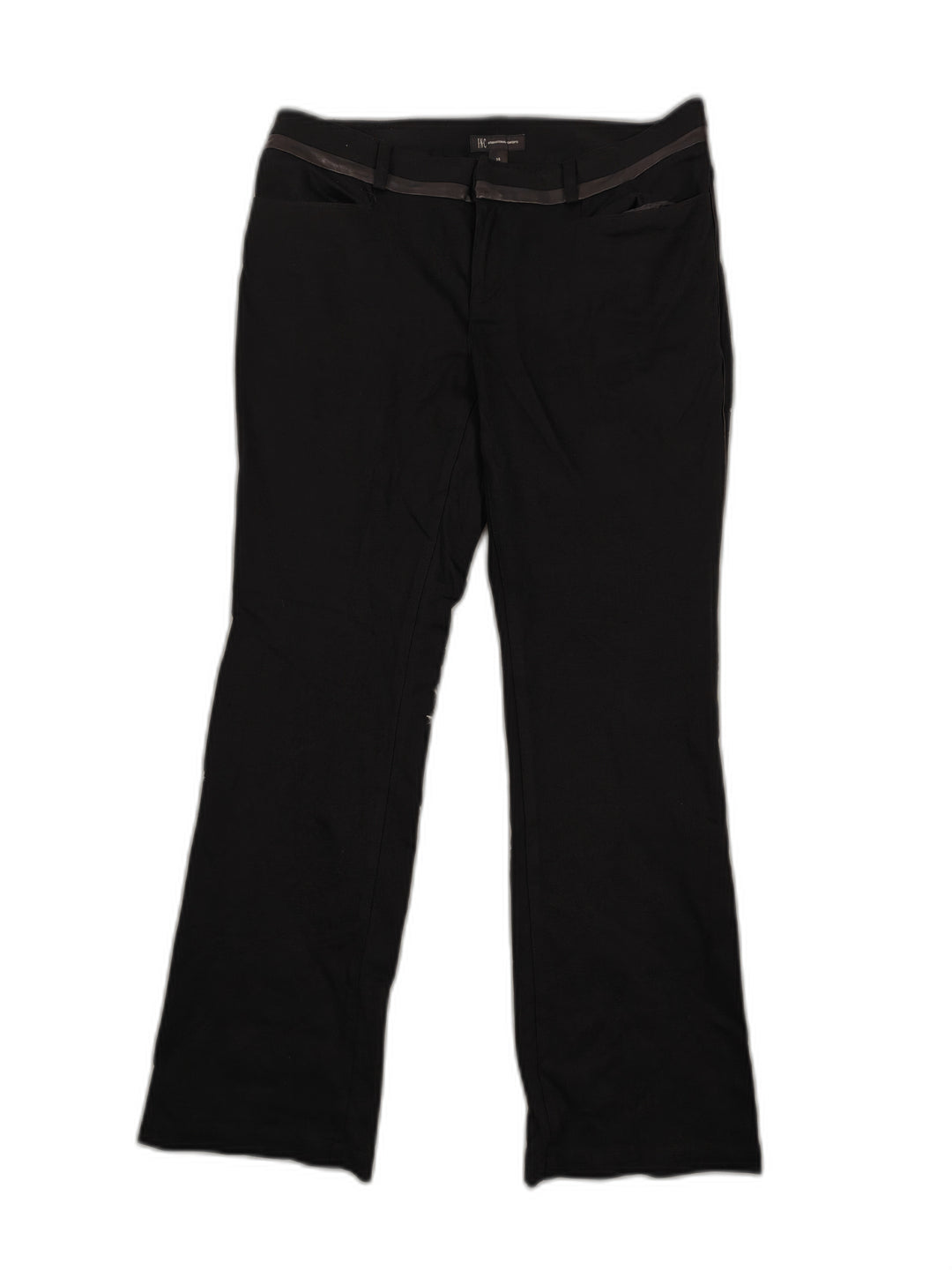 Womens INC International Concepts Bootcut Pants Black Size 14