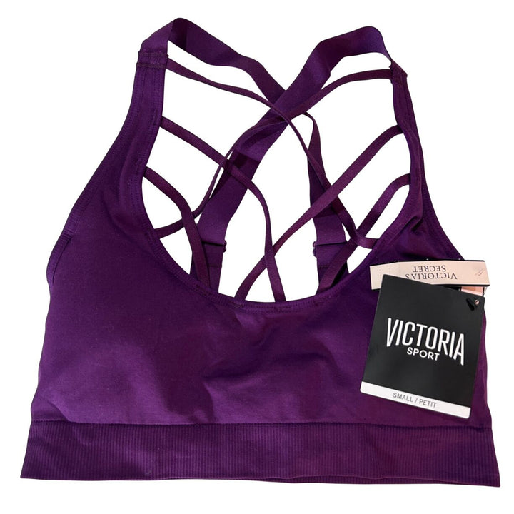 Victoria Sport Purple Sports Bra Small Petite Athletic Workout Top