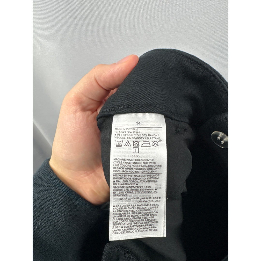 Women’s Old Navy Size 14 Black High-Rise Slacks