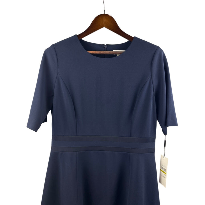 Women’s Calvin Klein Size 14 Navy Blue Short Sleeve Dress