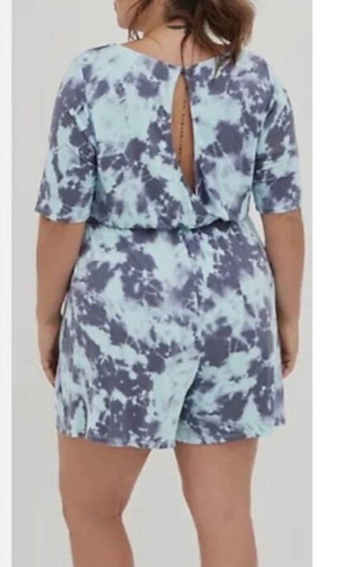 Torrid Super Soft Tie Dye Romper Sz1 /1X(14-16)