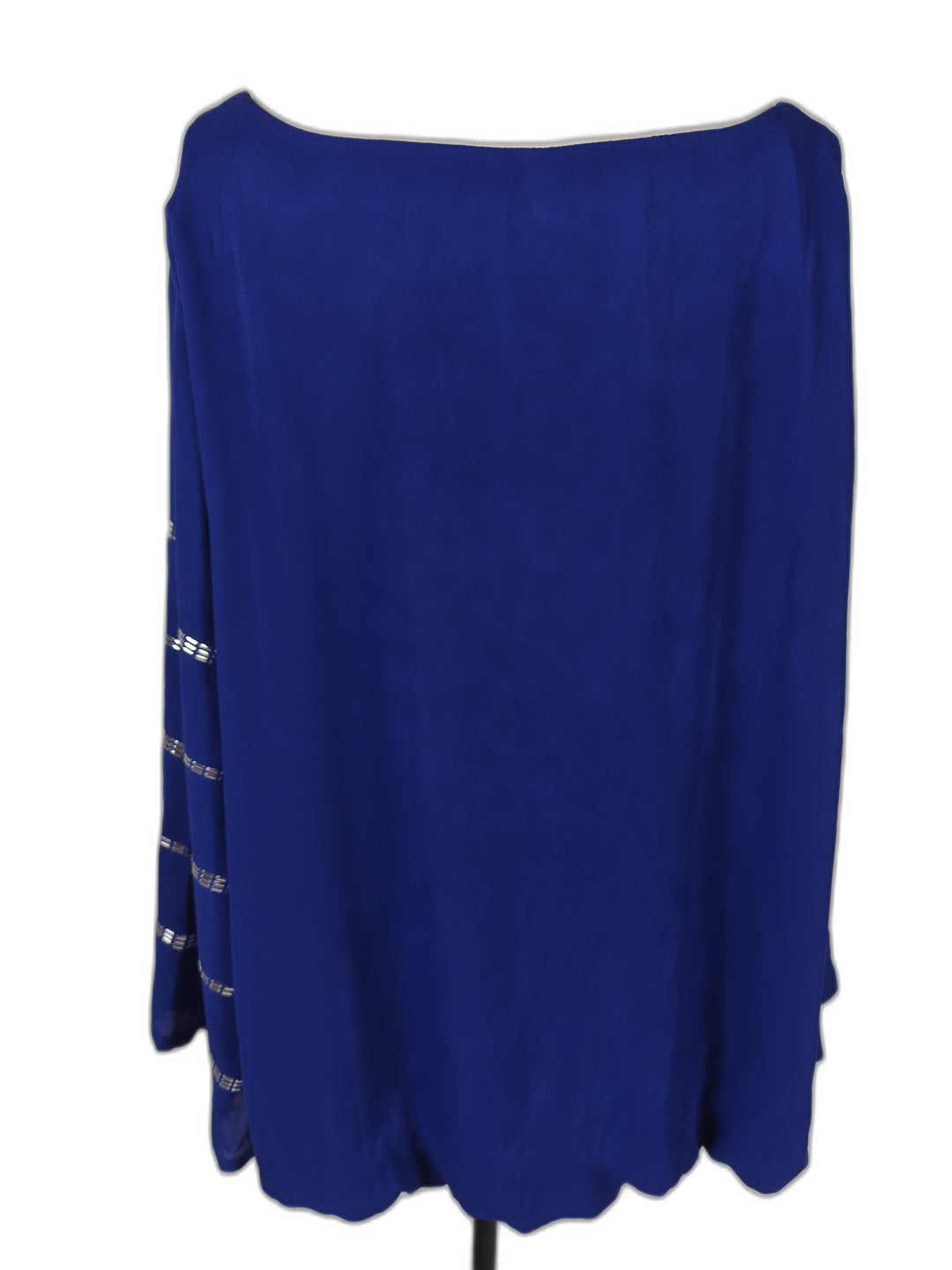 Womens Alfani Embellished Tunic Top Bright Blue Size 24W