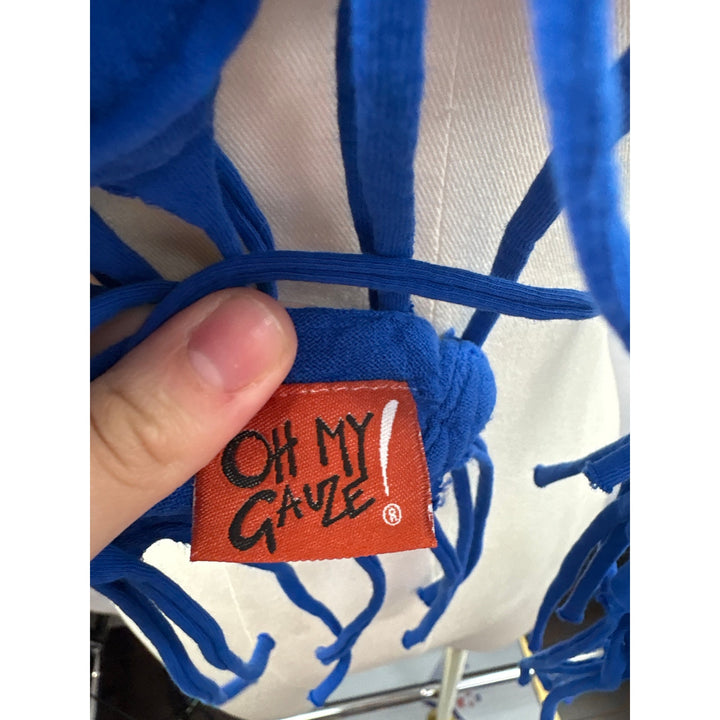 Women’s Oh My Gauze! Royal Blue Fringed Scarf/Shawl