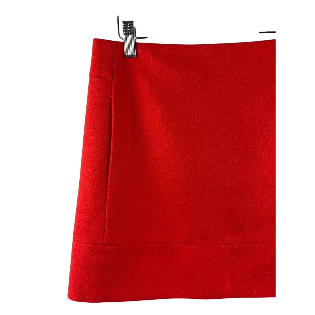 Women’s J.Crew Size 4 Bright Reddish Orange Tweed Mini Skirt