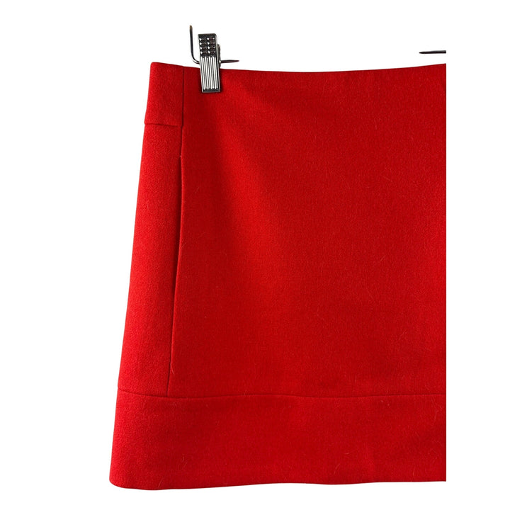 Women’s J.Crew Size 4 Bright Reddish Orange Tweed Mini Skirt