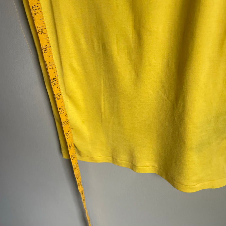 Ralph Lauren Bright Yellow Tank Top 100% Mercerized Cotton Spring Basic Preppy size Small Sunshine Yellow Rave Coconut Girl