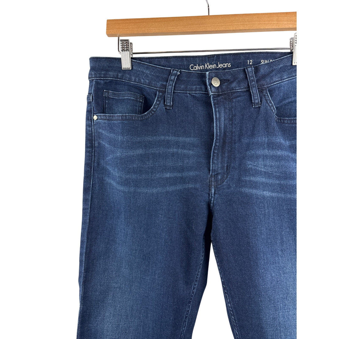 Women’s Calvin Klein Jeans Size 12 Dark Wash Blue Slim Boyfriend Jeans