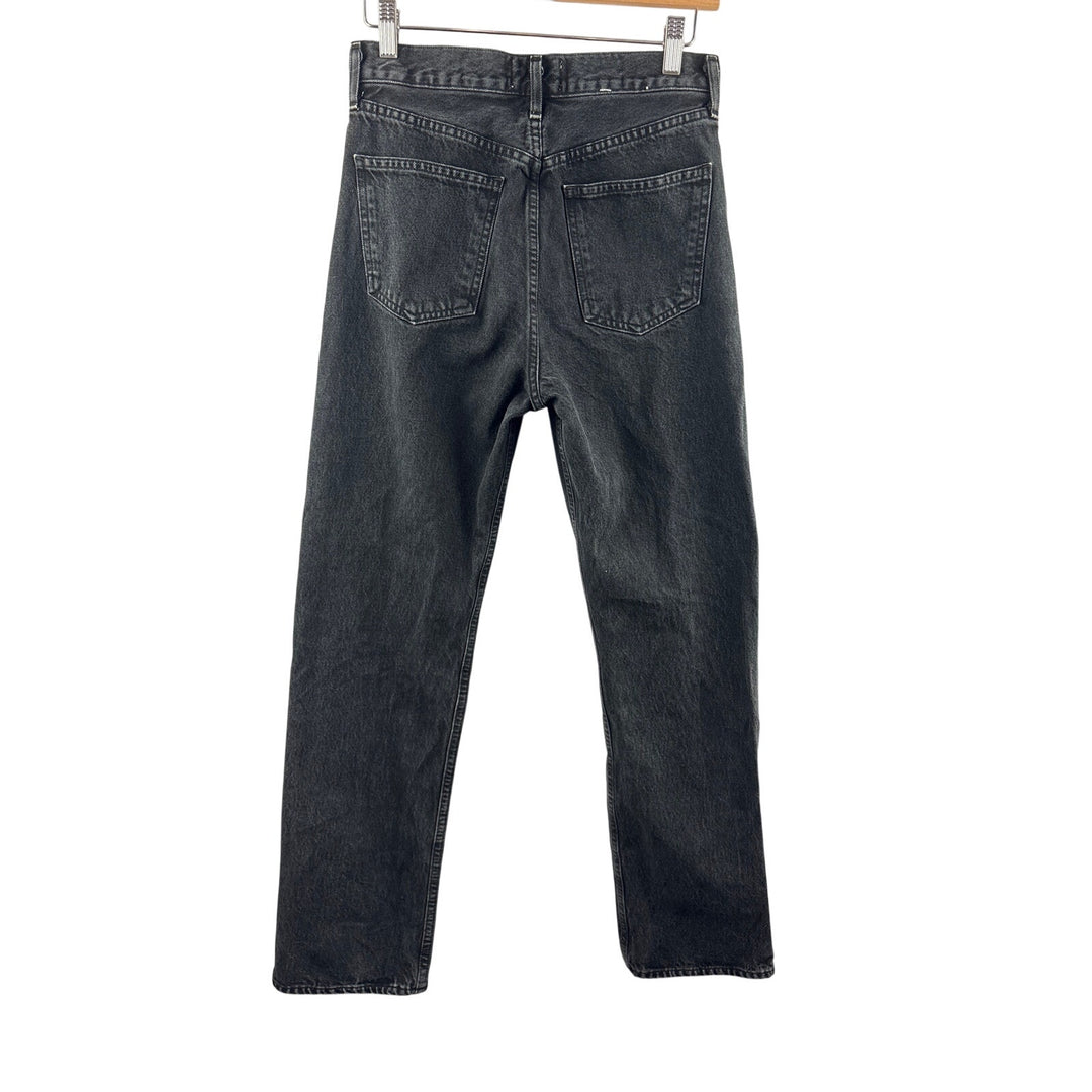 Women’s Agolde Size 24 Light Washed Black Straight Leg Jeans