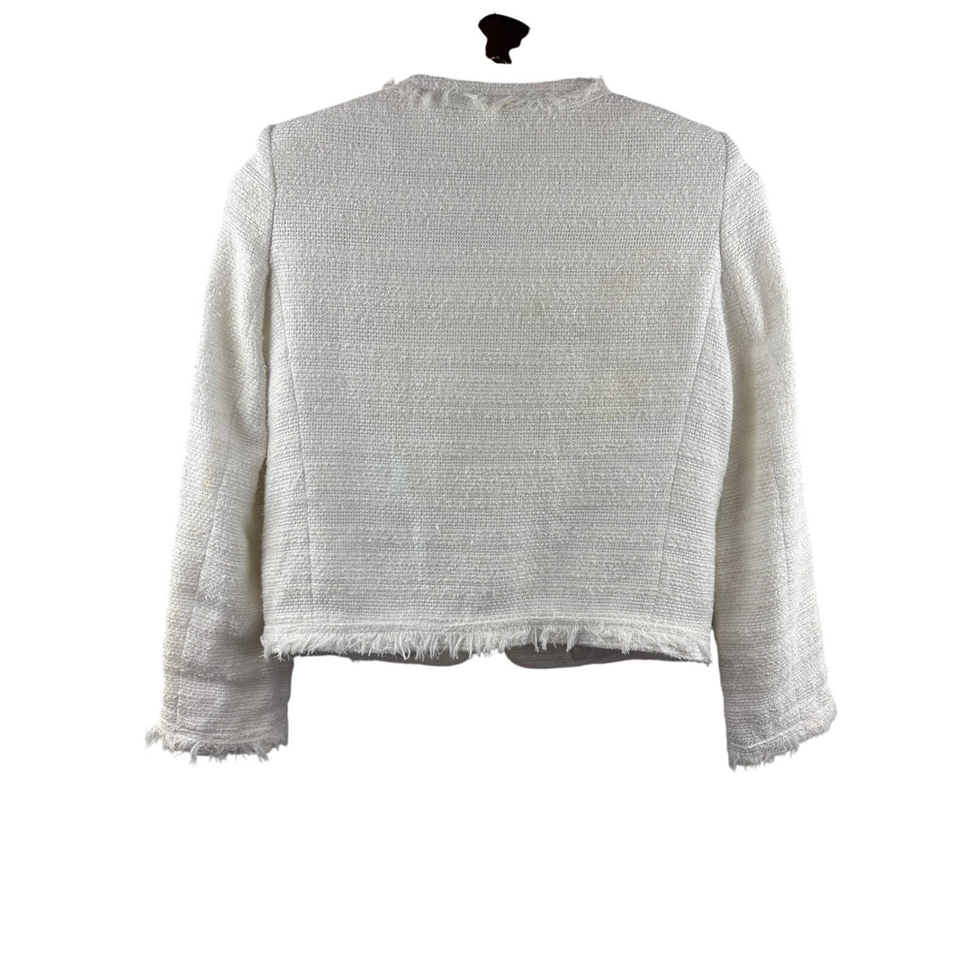 Women’s Alice + Olivia Medium White Tweed Blazer