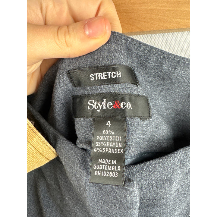 Women’s Style&Co. Size 4 Charcoal Grey Slacks