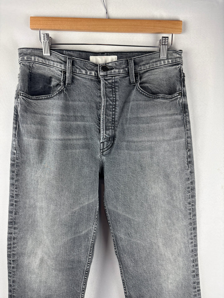 Women’s Mother Size 32 Light Gray Straight Leg Jeans