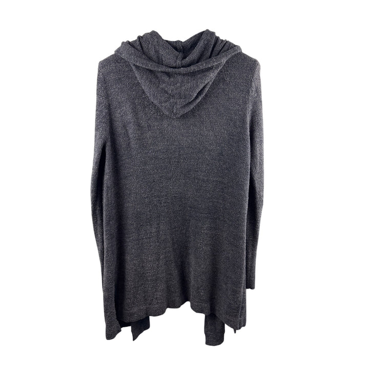 Women’s Barefoot Dreams XL Grayish Blue Hooded Plush Cardigan