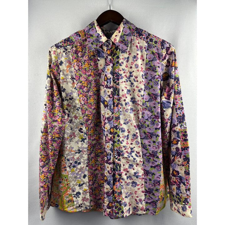 Women’s Etro Floral Button Down Blouse Size L