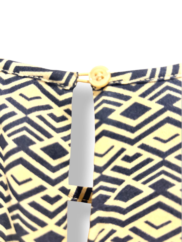 Banana Republic Geometric Print Tie Waist Dress Size S NWT Work Career Midi