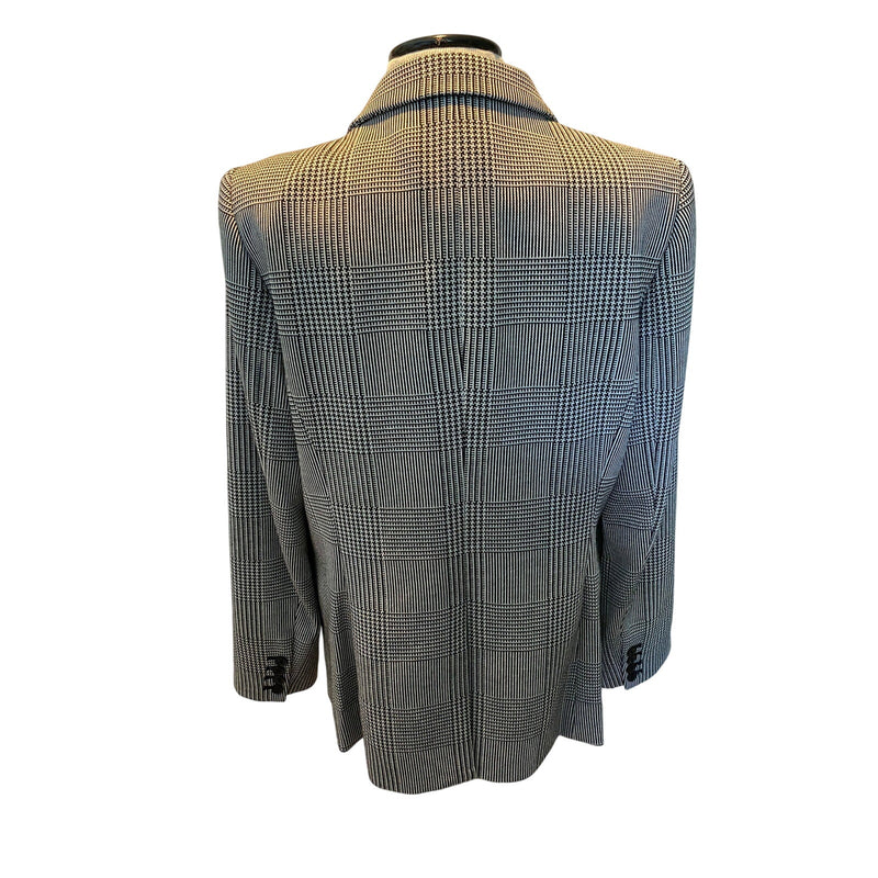 Women's Calvin Klein Houdstooth and Striped Blazer Size 14