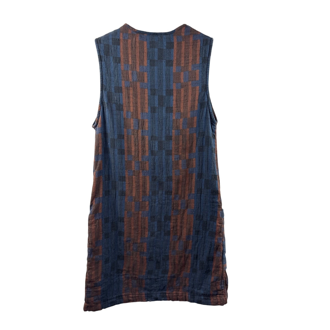 Women’s Ace & Jig XS Blue, Brown, & Black Patterned Long Vest