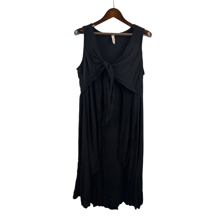 Women’s Serendipity XXL Black Long Tie Vest