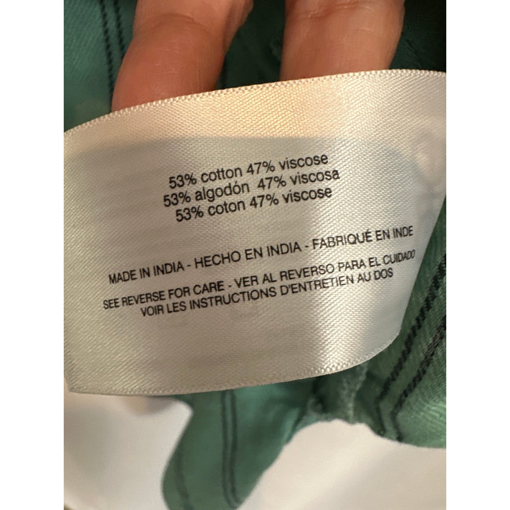 Women’s Gloria Vanderbilt Green Hi/Lo Button Down Size L