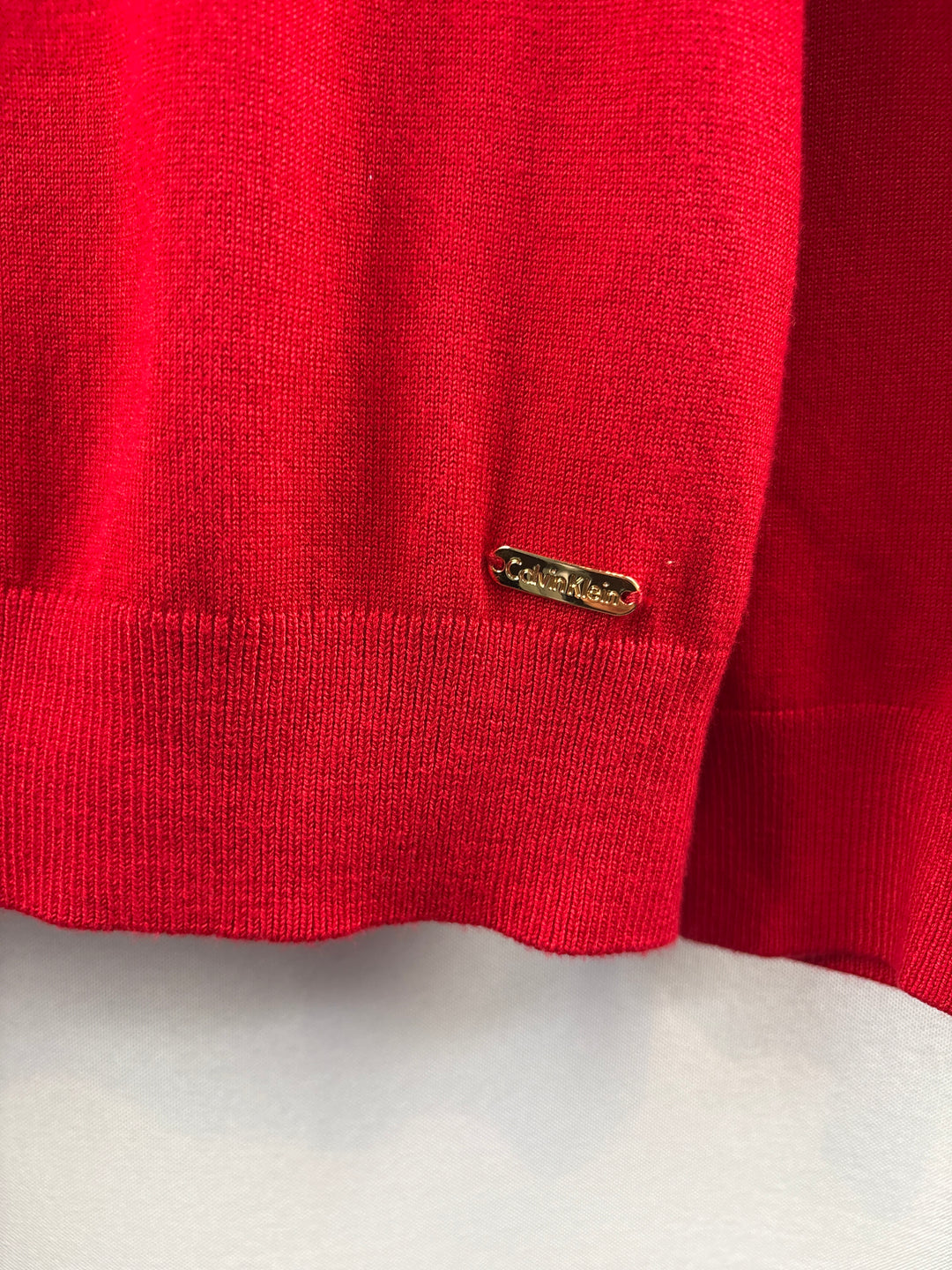 Women’s Calvin Klein Small Bright Red Cardigan