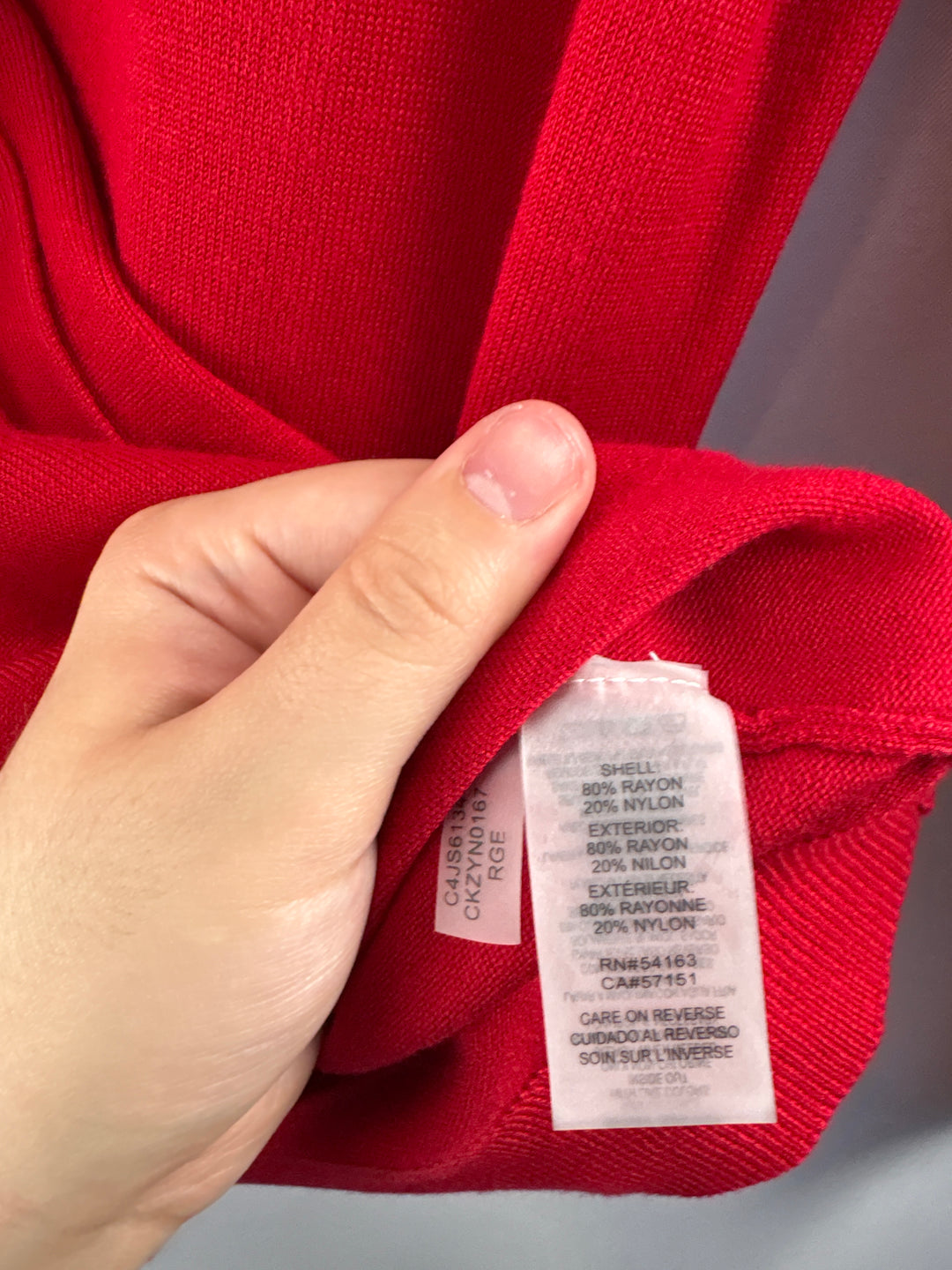 Women’s Calvin Klein Small Bright Red Cardigan