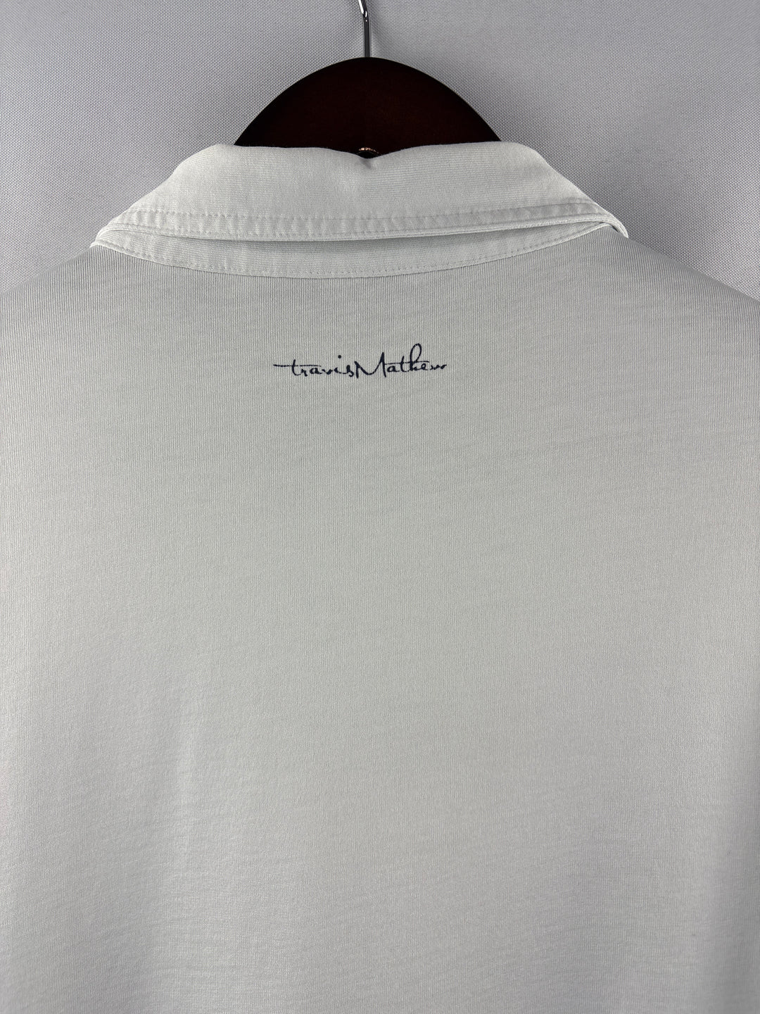 Men’s Travis Mathew XL White Patterned Golf Polo