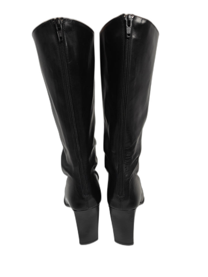 Women Charles David Knee High Boots Black 9