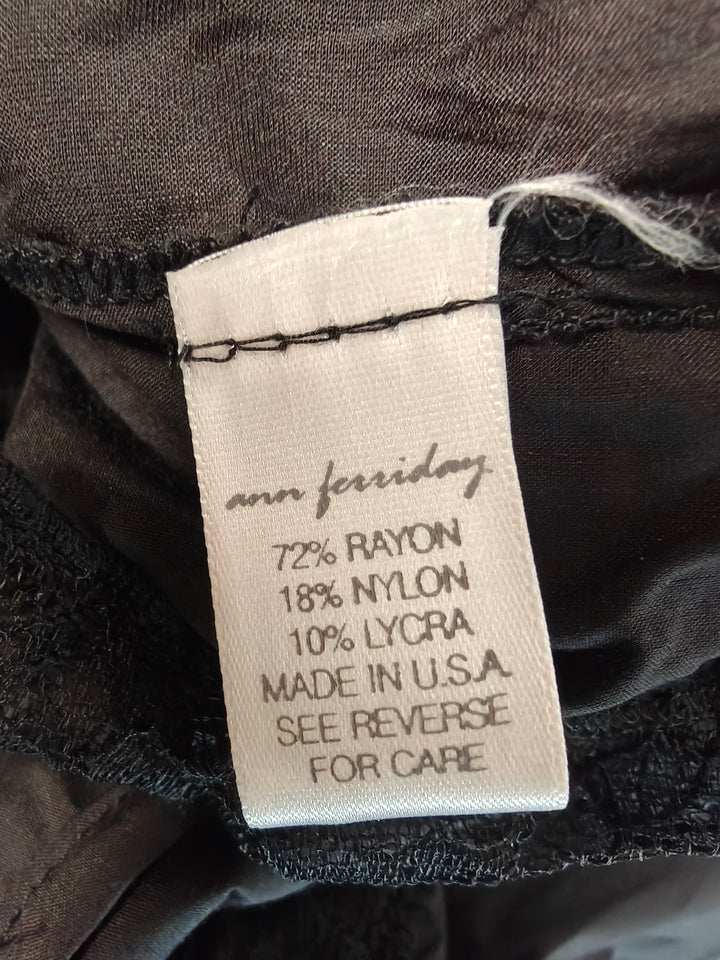 Womens Ann Ferriday Blouse Black One Size