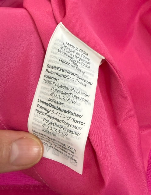 J.Crew Pink Triple Dobby Belted Faux Wrap Dress Sz14 NWOT