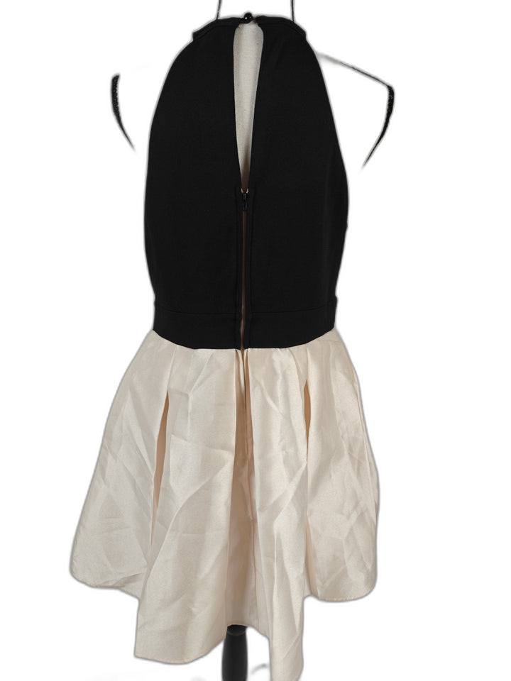 Girls Nights Formal Dress Black Ivory Embellished High Low Size 13/14