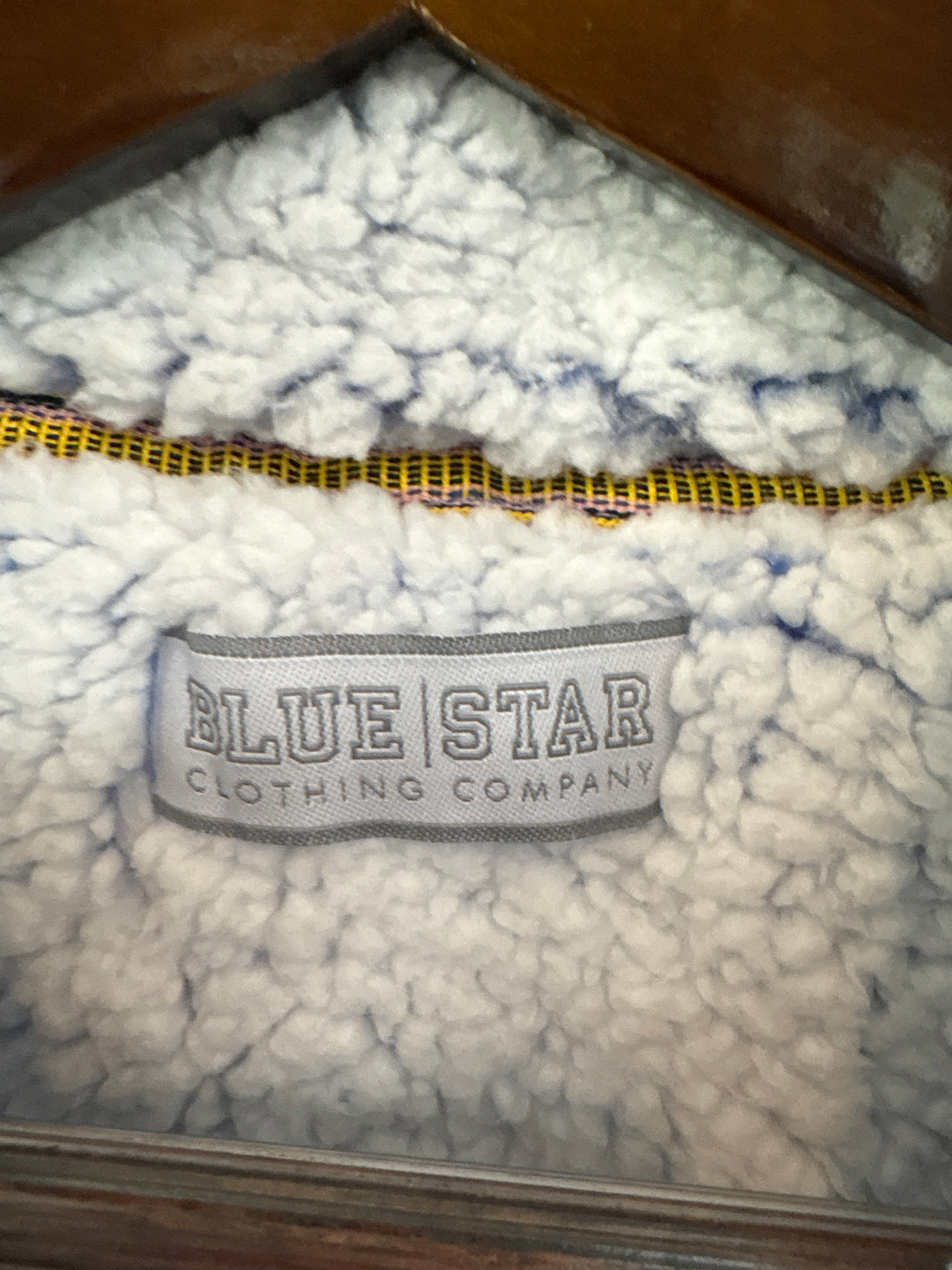 Women’s Blue Star Small Icy Blue Sherpa Pullover