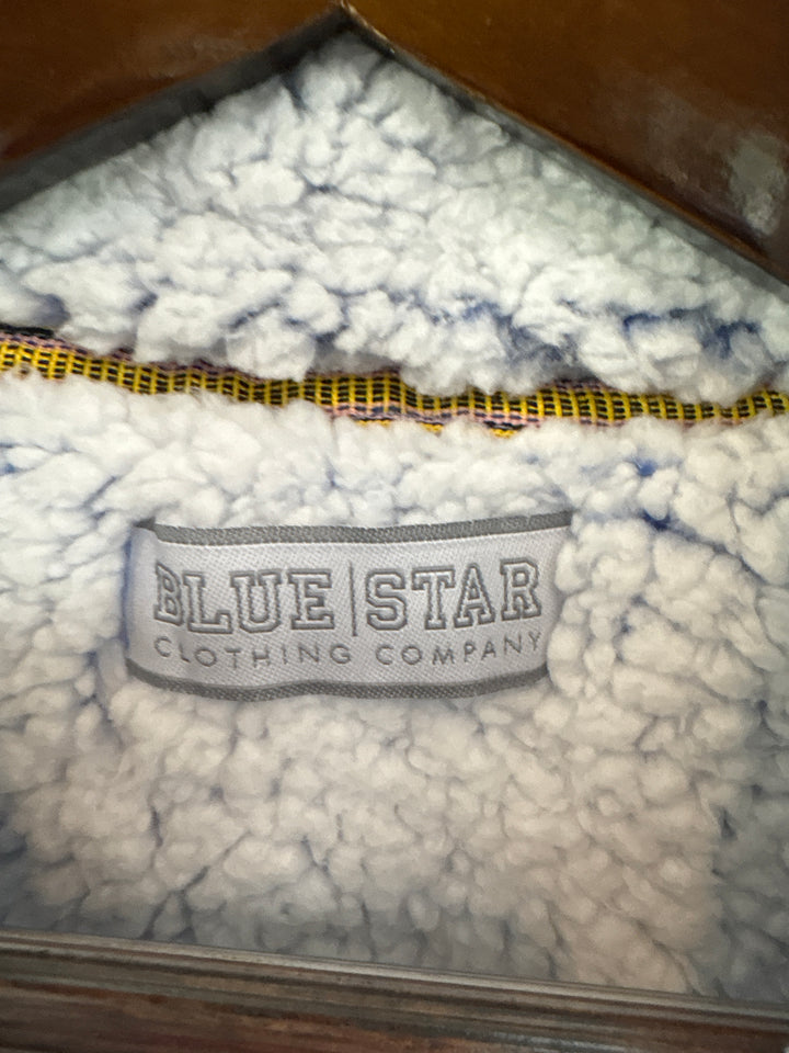 Women’s Blue Star Small Icy Blue Sherpa Pullover