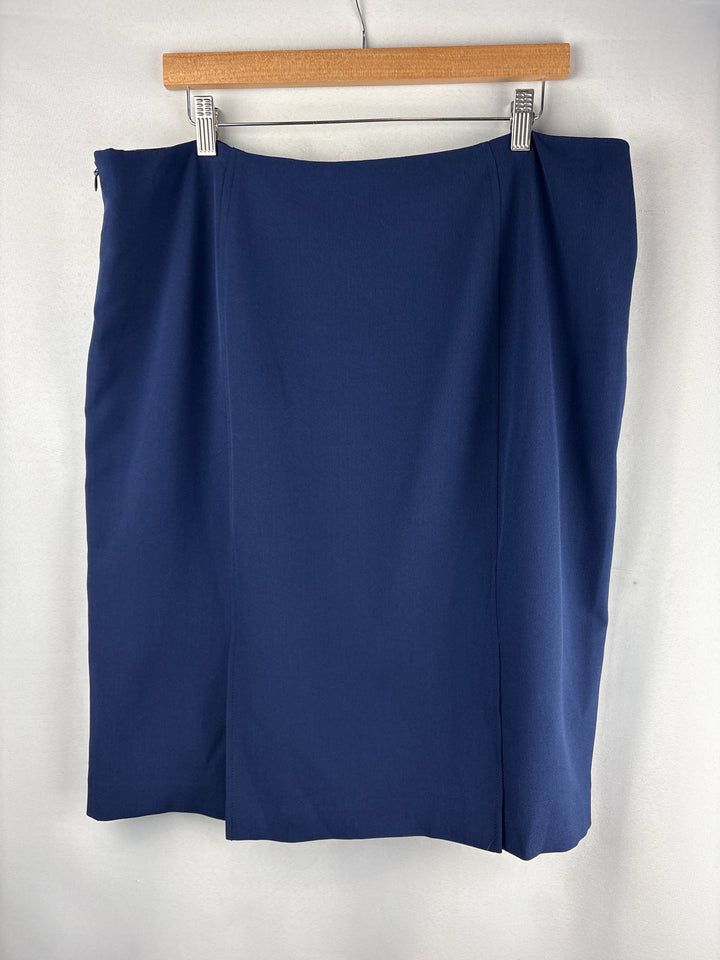 Women’s Kasper Size 18 Navy Blue Pencil Skirt