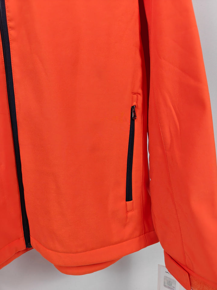 Mens NFL Denver Broncos Softshell Jacket Orange Full Zip XL New With Tags