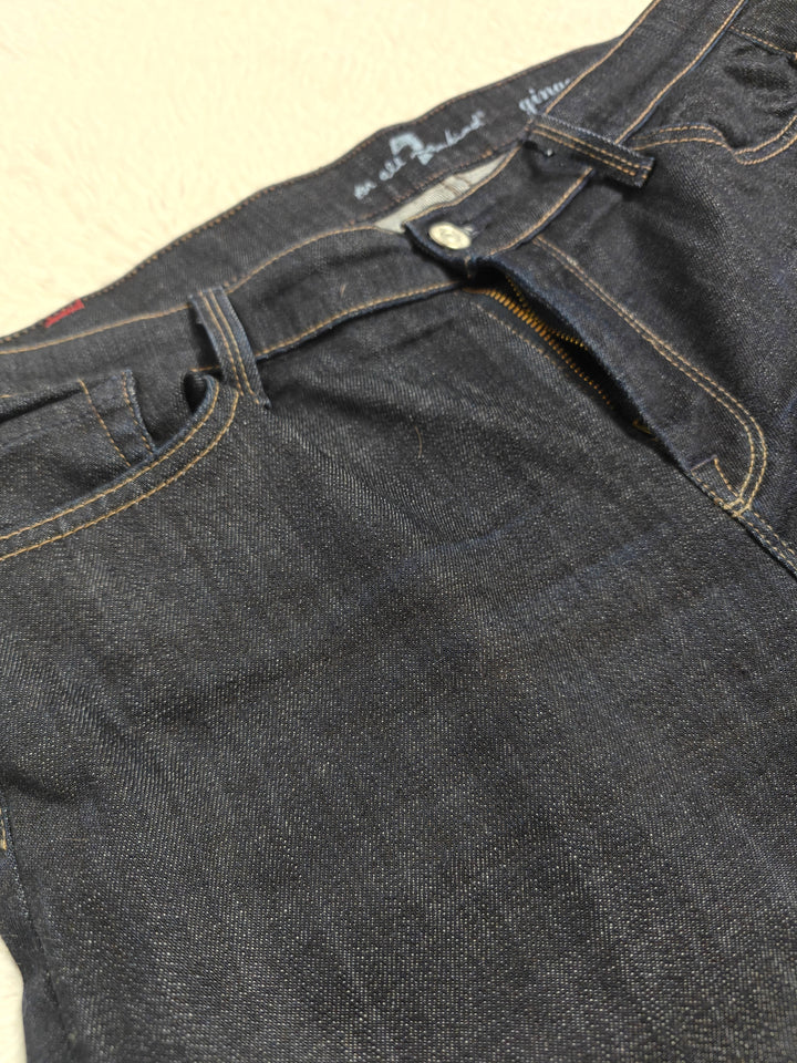 7 For All Mankind Womens Ginger Flare Jeans Dark Indigo Size 32