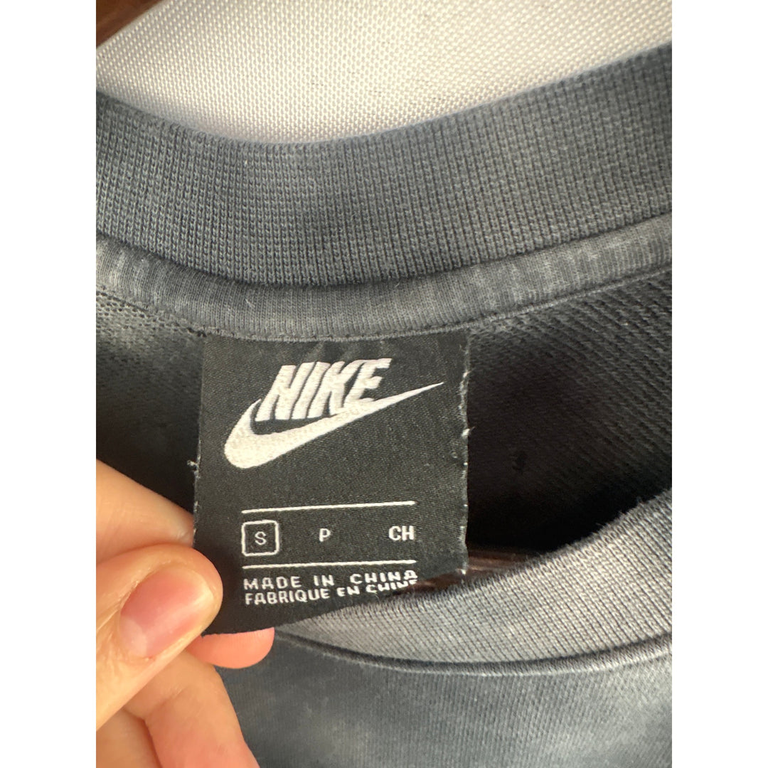 Women’s Nike Small Gray and Black Tie-Dye Crewneck