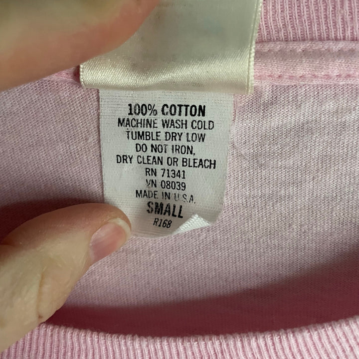 Vintage L.L. Bean Pink T-shirt Dress Country Calico Cat Patchwork Cottage sz S