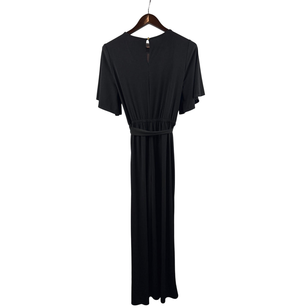Women’s NY Collection Petite Large Black Short Sleeve Pantsuit
