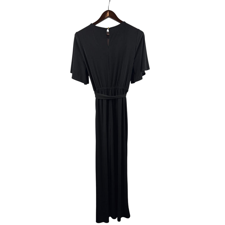 Women’s NY Collection Petite Large Black Short Sleeve Pantsuit