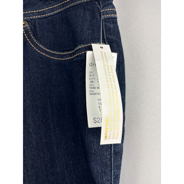 Women’s W62 Size 16 Dark Blue Capri Jeans