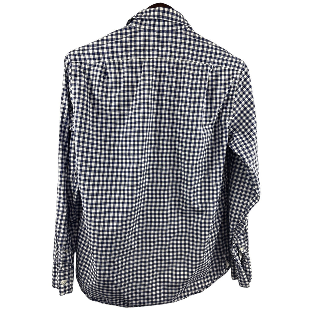 Men’s J.Crew Medium Blue & White Gingham Button Up
