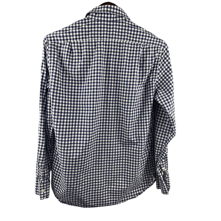 Men’s J.Crew Medium Blue & White Gingham Button Up