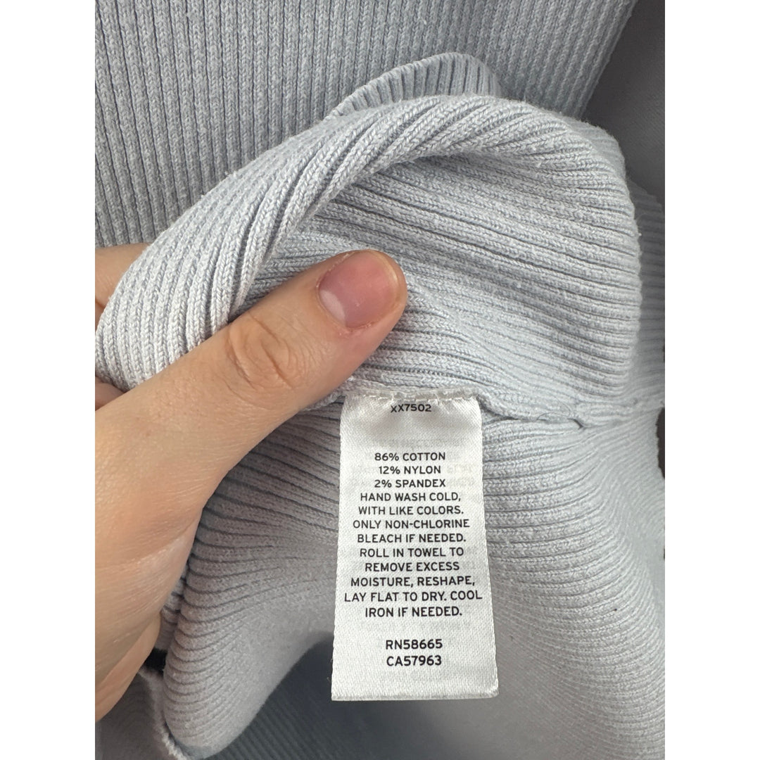 Women’s Open Edit Large Light Gray Long Sleeve Bodycon Dress