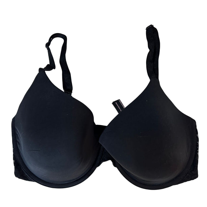 Vicorias Secret Womens Black T Shirt Bra Demi Underwire